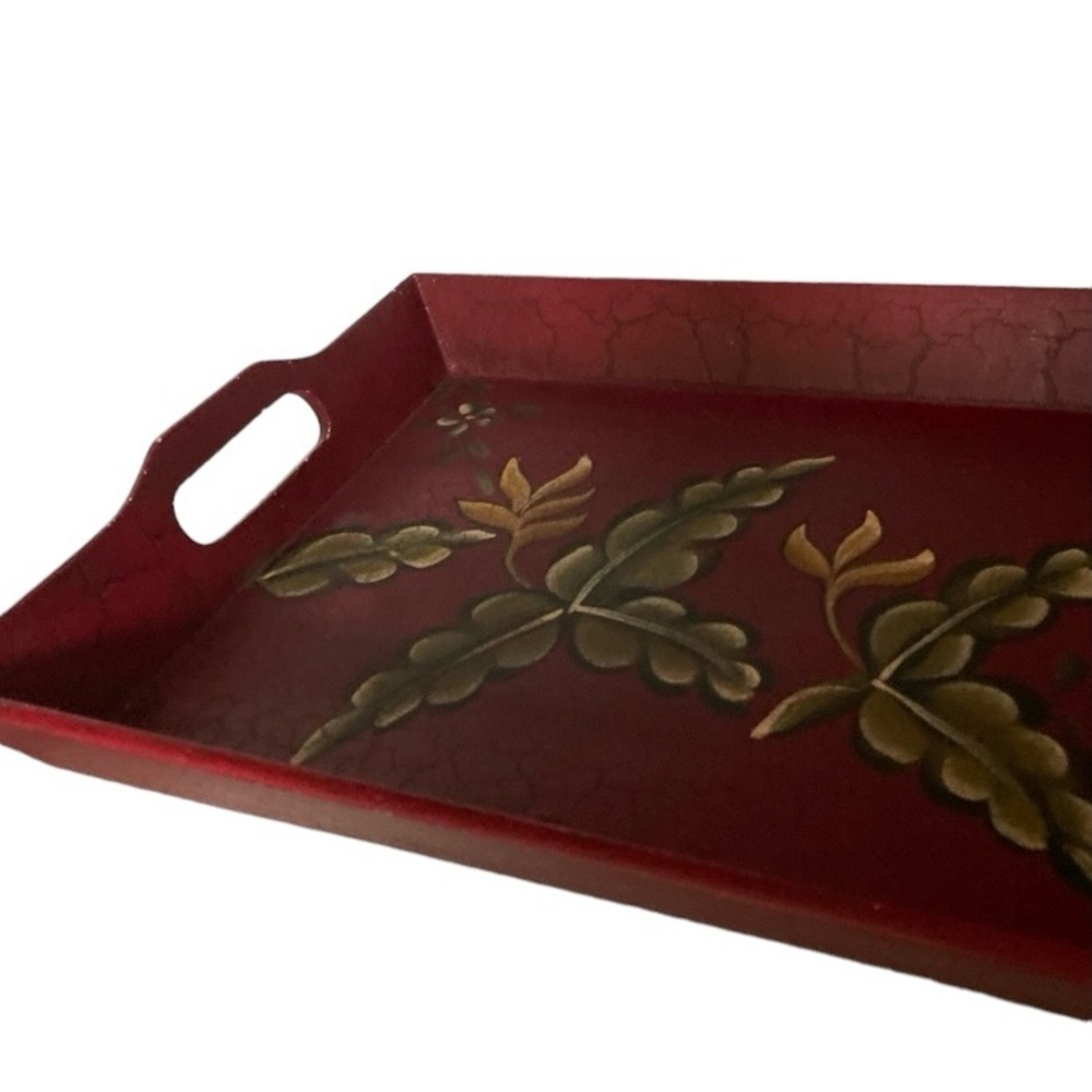 NWT Hand Painted Decorative Tray - Picture 2 of 9